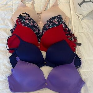 5 34D/34DD Victoria Secret Wireless Bras bundle